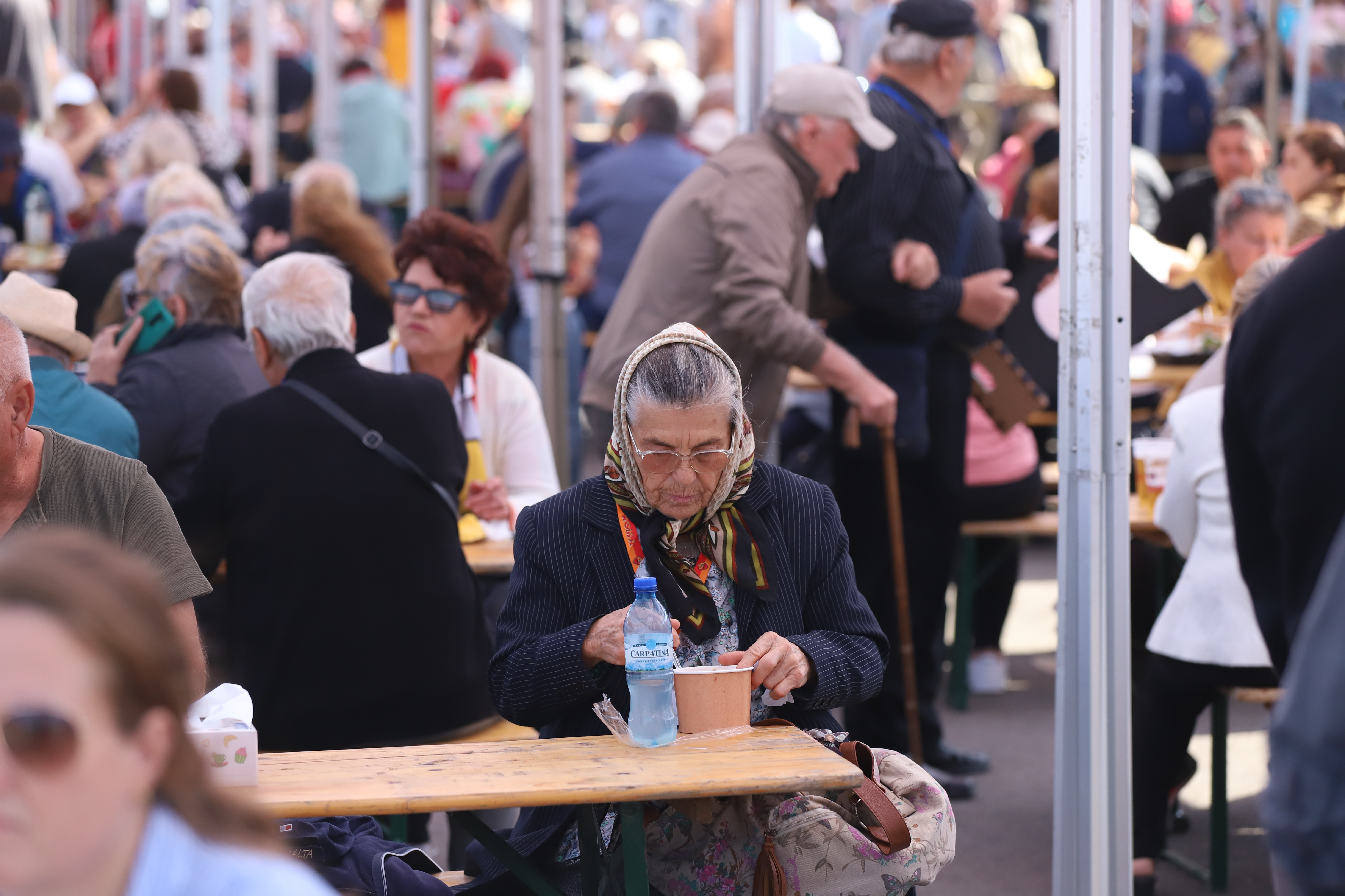 Secrete culinare de la Festivalul Borșului Lipovenesc din Jurilovca. Fără morcov, dar cu ardei și țicore de baltă: „Adevăratul gust îl dau oasele!” | FOTO REPORTAJ