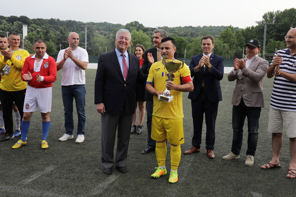 Serbia Regală - România Regală 0-3, meci de gală. S-a jucat la Belgrad, acolo unde a avut loc, acum 96 de ani, primul meci internaţional al tricolorilor