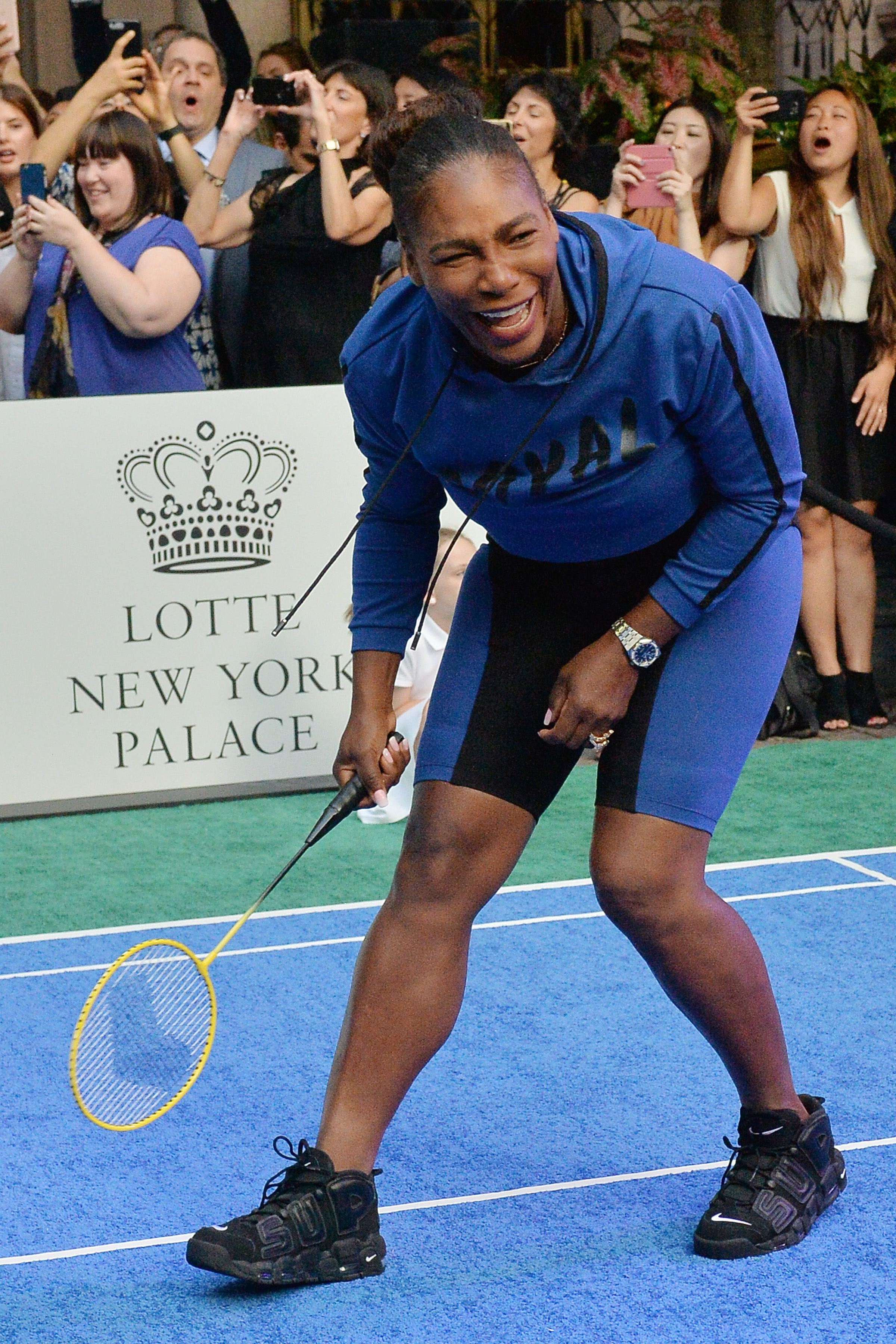 Serena Williams l-a învins pe Nadal într-o partidă de badminton / GALERIE FOTO