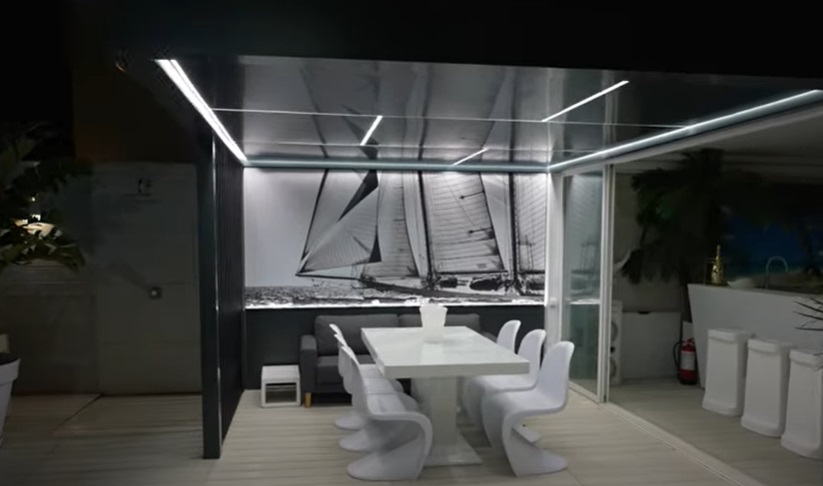 Noi imagini din casa lui Dorian Popa, după ce a renovat-o. Are propriul solar de bronzat și un garaj de lux unde își ține mașina de 300.000 de euro