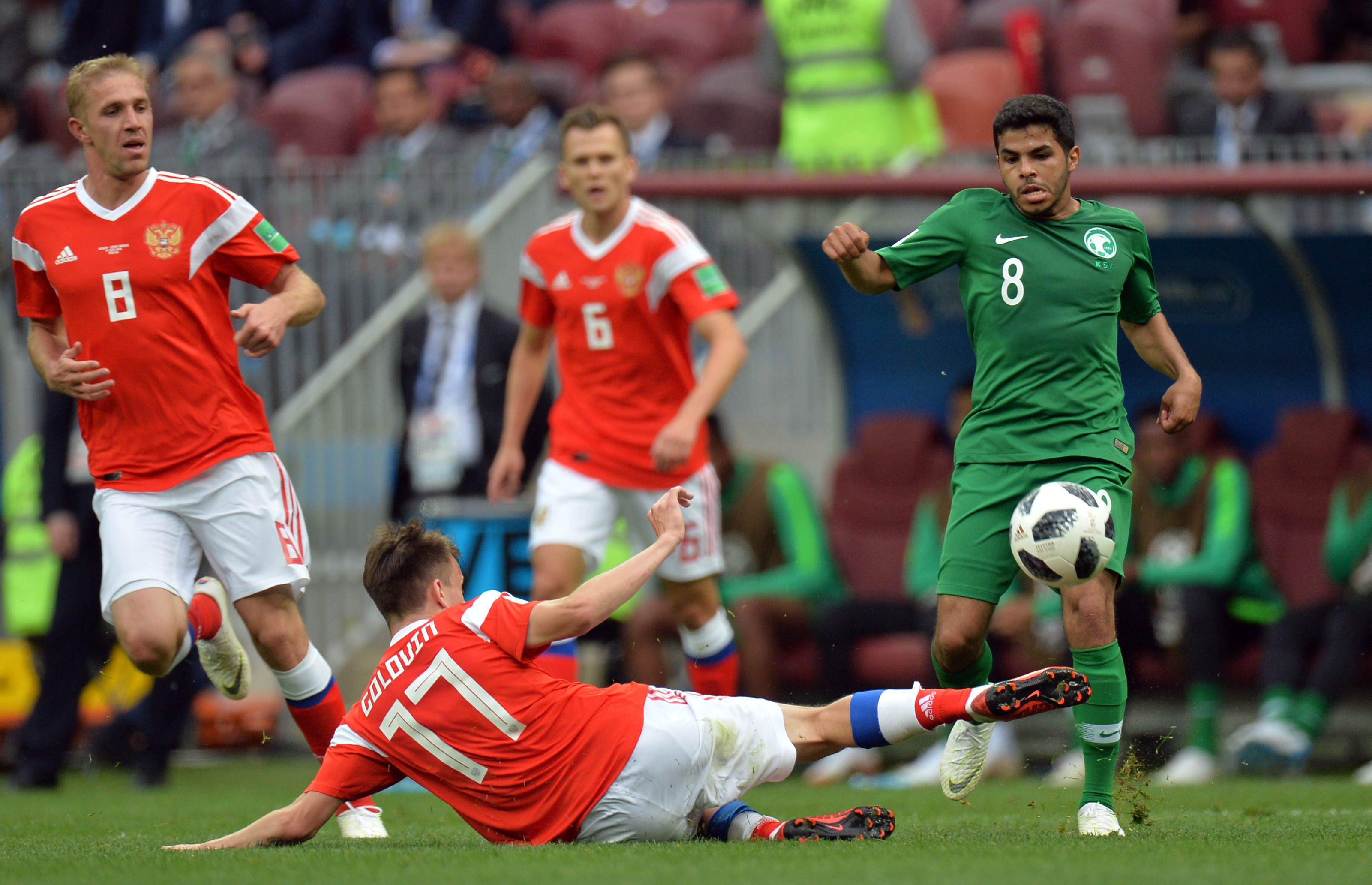 Grupa A: Rusia - Arabia Saudită 5-0, în meciul de deschidere de la Campionatul Mondial de fotbal 2018 / FOTO&VIDEO
