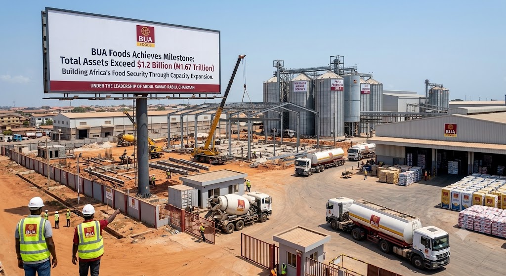 BUA Foods’ total assets have surpassed $1.2 billion as the company expands production across its food businesses.