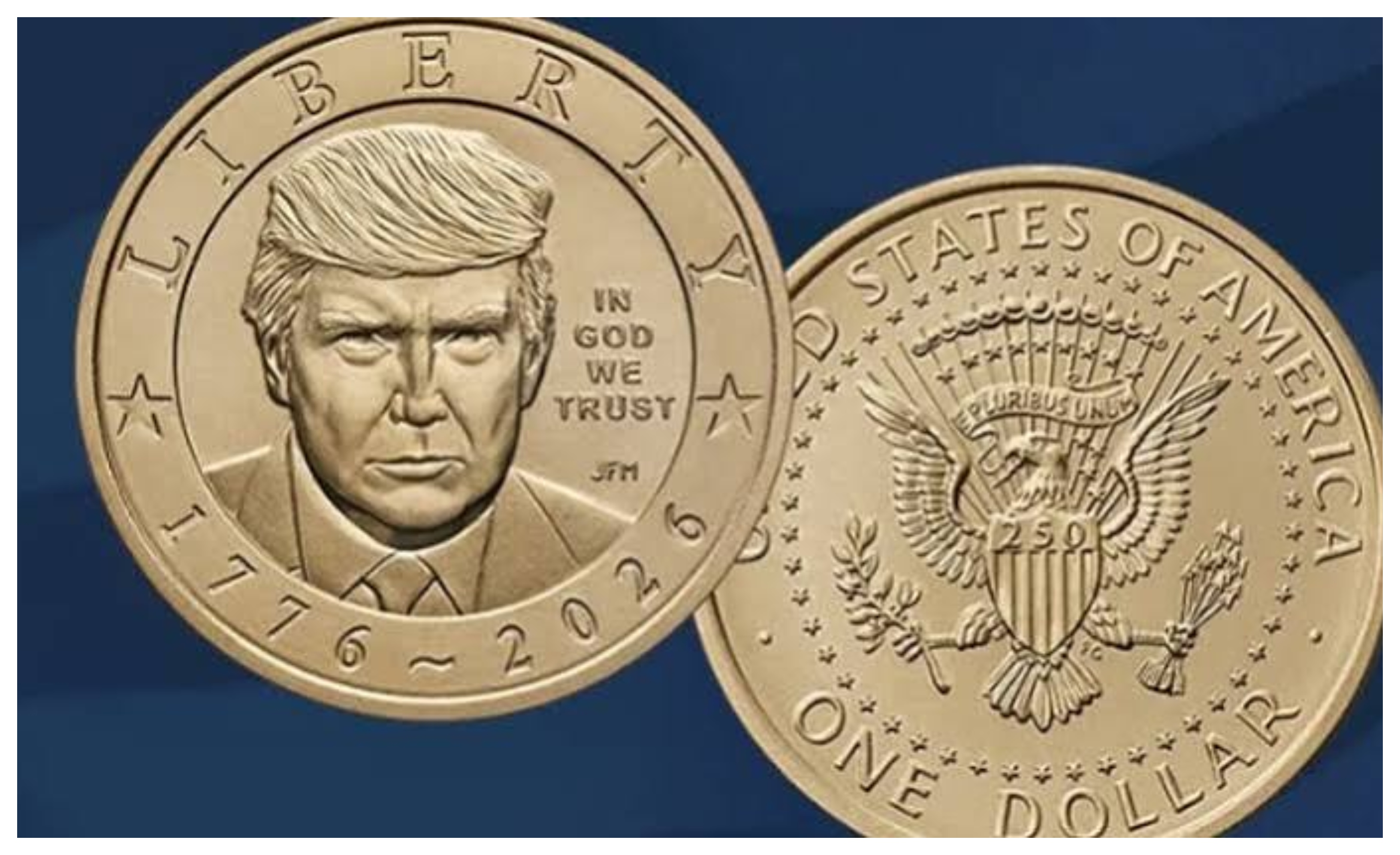 Trump becomes first sitting US commander-in-chief in 100 years to appear on coin, joining King Mohammed VI and King Mswati III on national currency