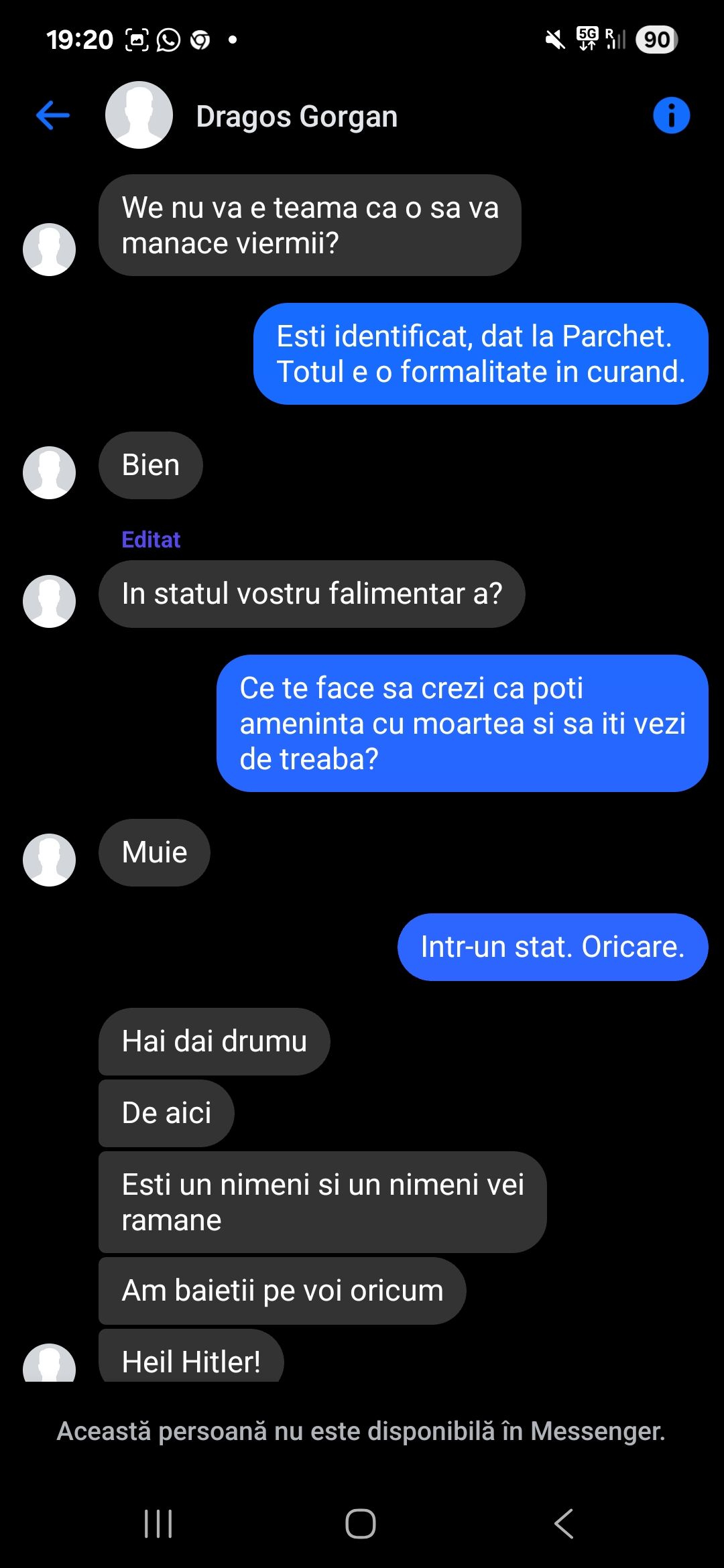 „Ultimul Mare Profet”, interzis 3 ani pe rețele sociale. Dragoș Gorgan, condamnat pentru negarea Holocaustului și utilizarea de simboluri fasciste și legionare 