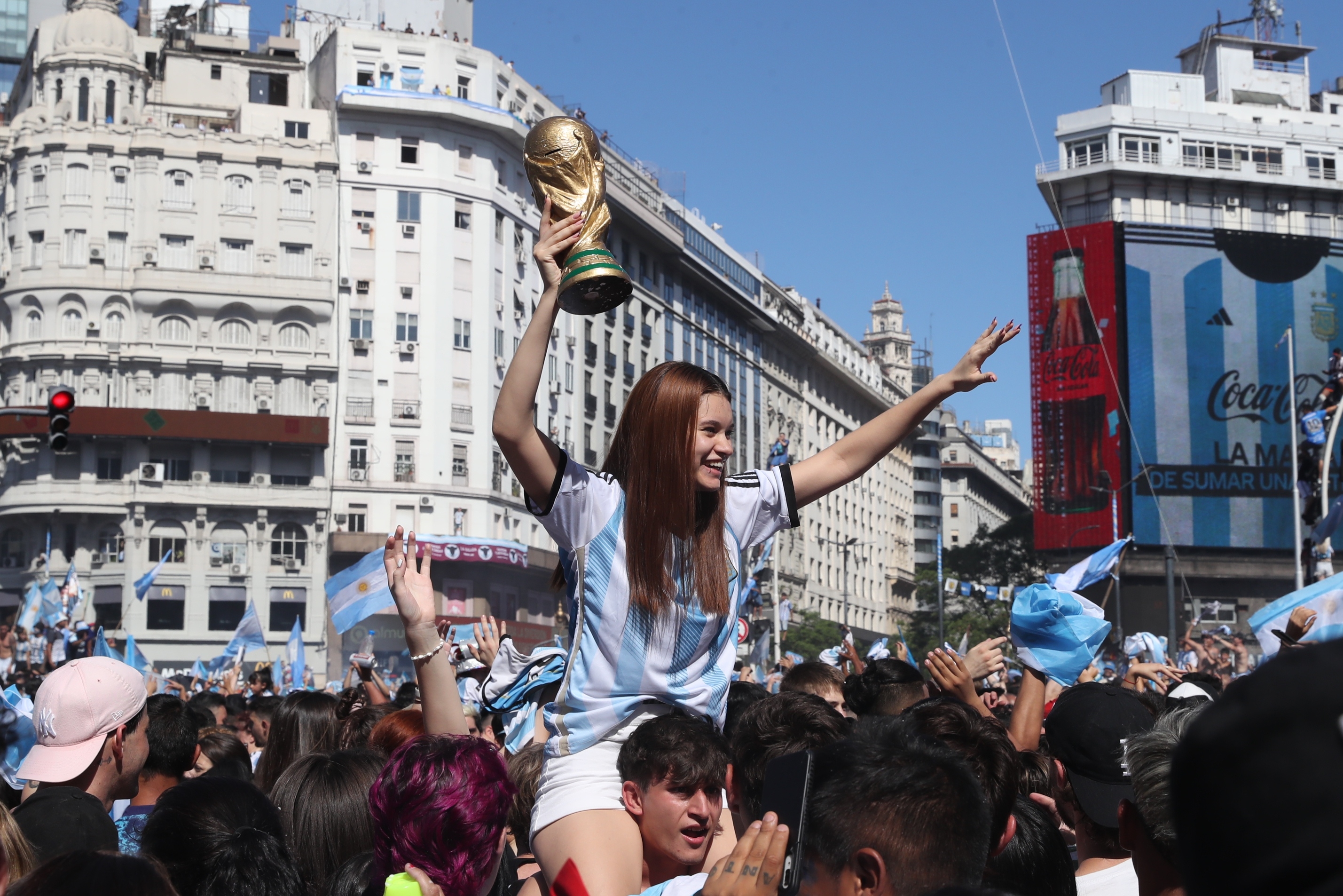 Sărbătoarea fabuloasă din Argentina, după câștigarea Cupei Mondiale. Petrecerea a durat până spre dimineață