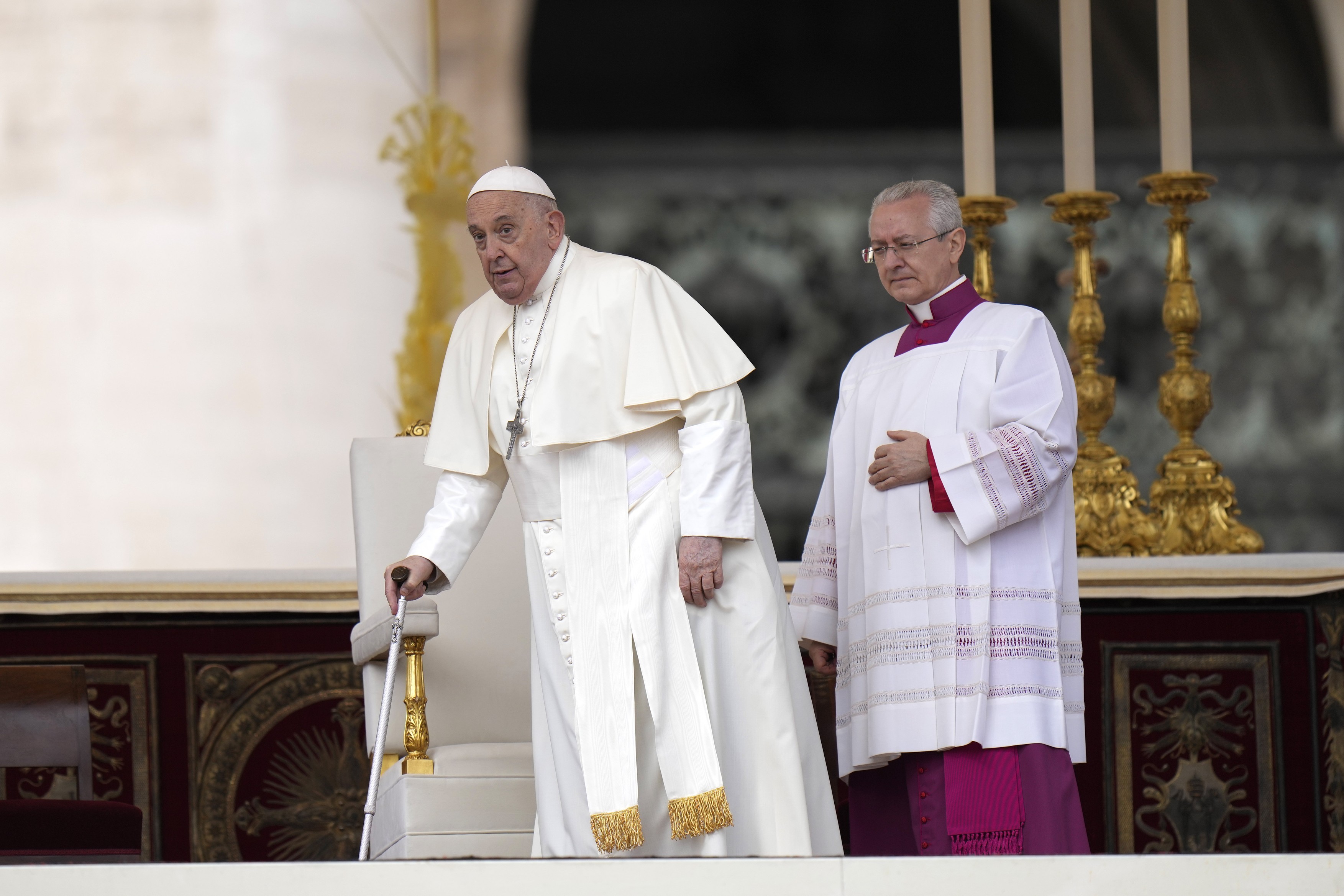 Papa Francisc a luat „o decizie neobişnuită pentru un eveniment major” la liturghia de Floriile catolice