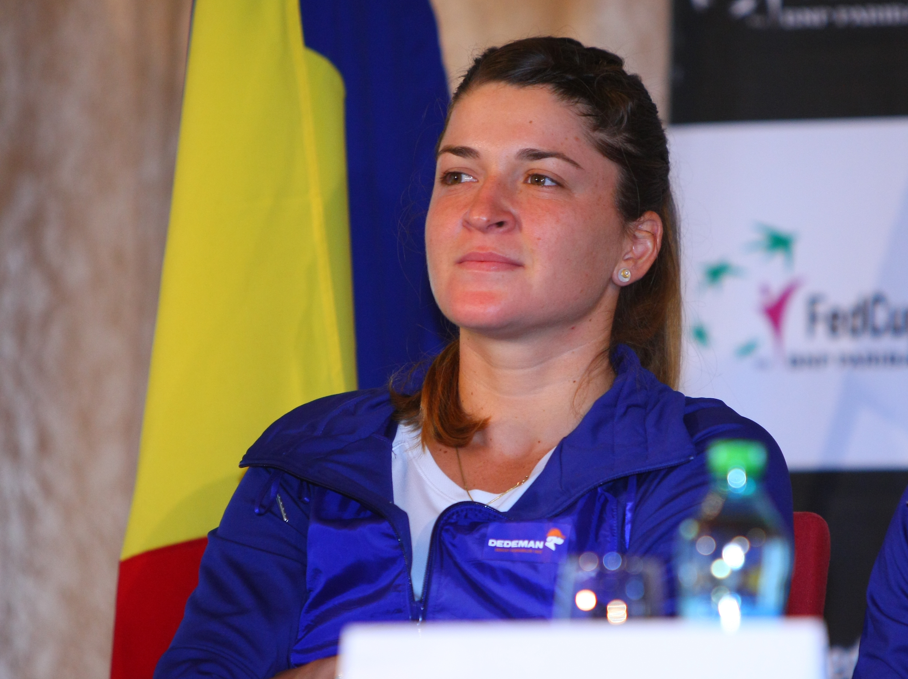 Simona Halep resimte presiunea prezenței președintelui României / GALERIE FOTO