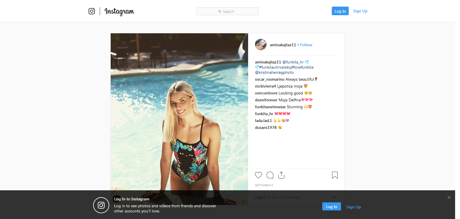 FOTO | Bosniaca Amina Kajtaz fost desemnată cea mai sexy înotătoare din lume. E specialistă la fluture