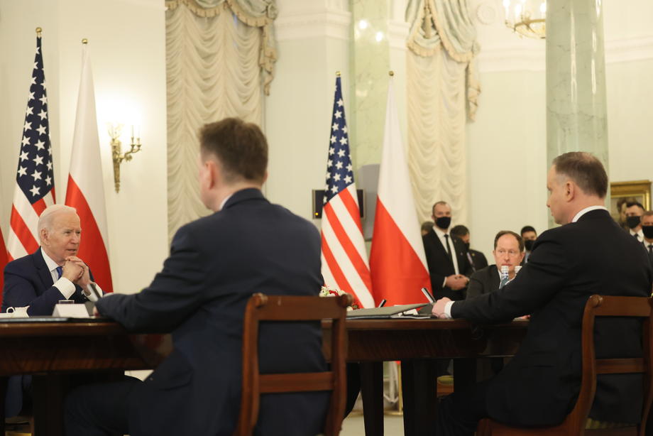 A doua zi a vizitei lui Joe Biden în Polonia. Președintele american, întâlnire cu omologul polonez, la Palatul Prezidențial din Varșovia