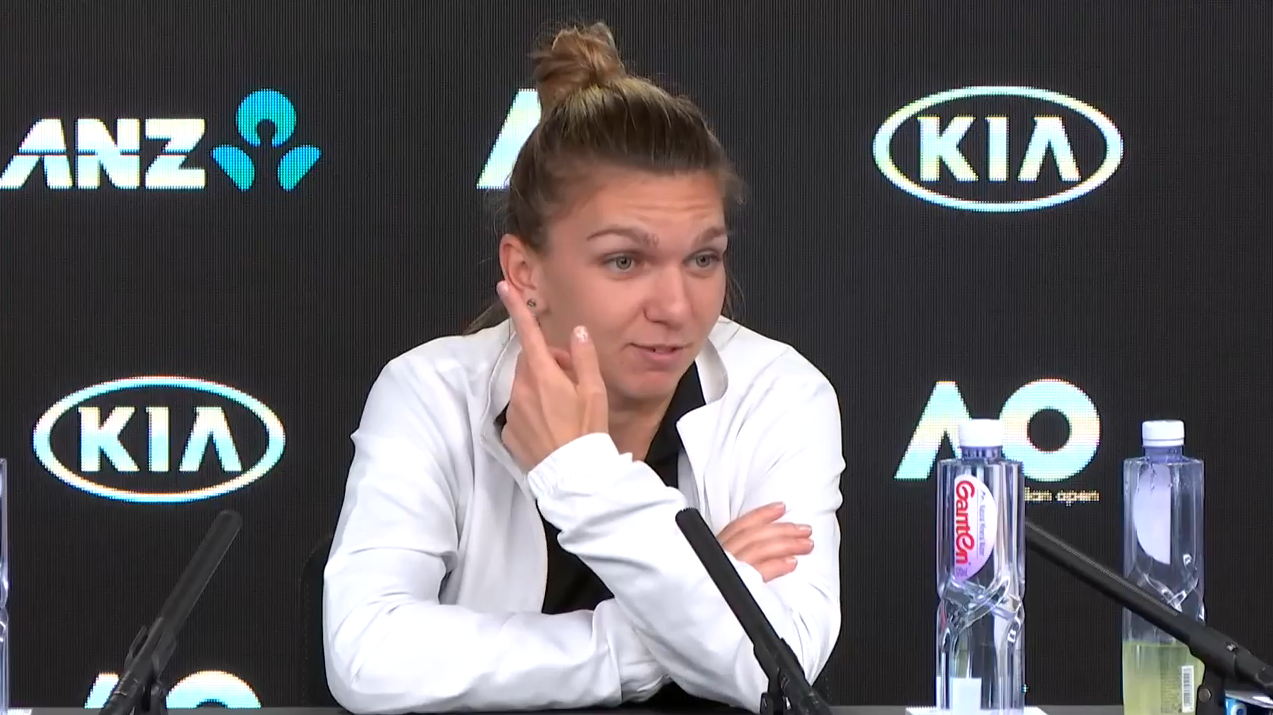 Ce a spus Simona Halep la conferința de presă de după semifinala cu Kerber: ”Nu mi-a fost teamă că o să pierd!” | VIDEO