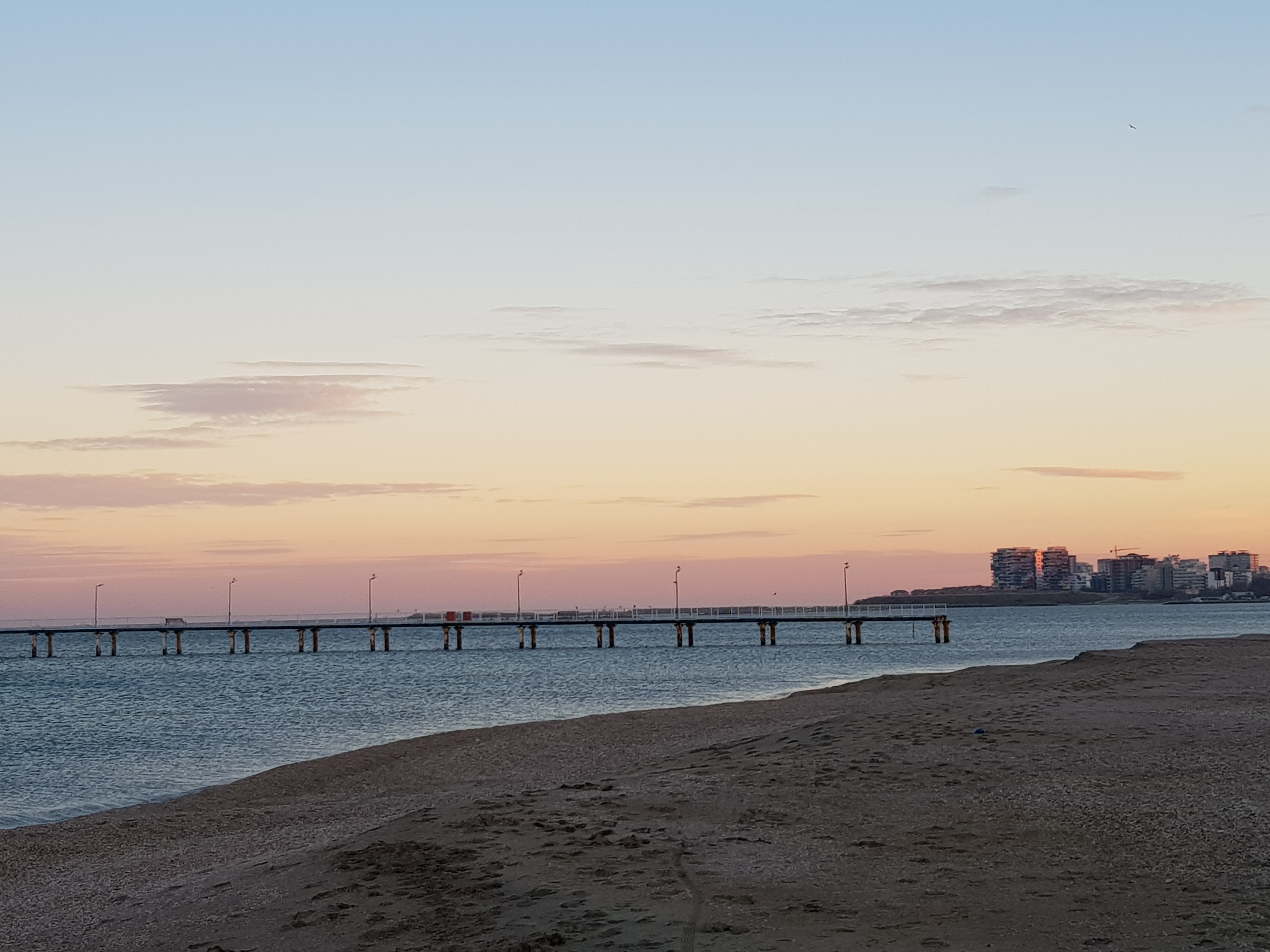FOTOREPORTAJ Cum arată stațiunea Mamaia iarna: marea liniștii și plaja pescărușilor