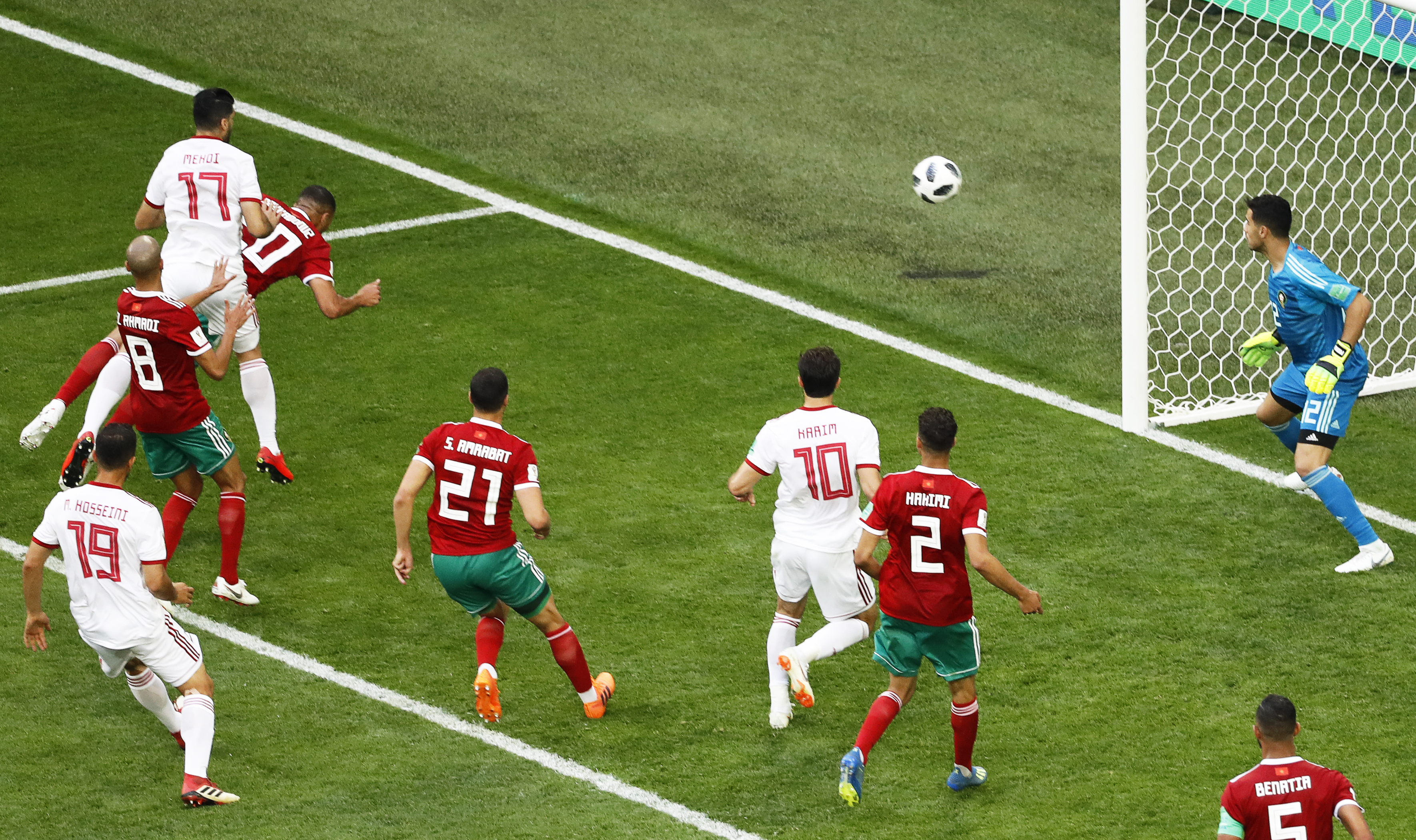Maroc - Iran, în Grupa B de la Campionatul Mondial de fotbal Rusia 2018 0-1. Iranul a învins printr-un autogol marcat în minutul 90+5 / FOTO&VIDEO