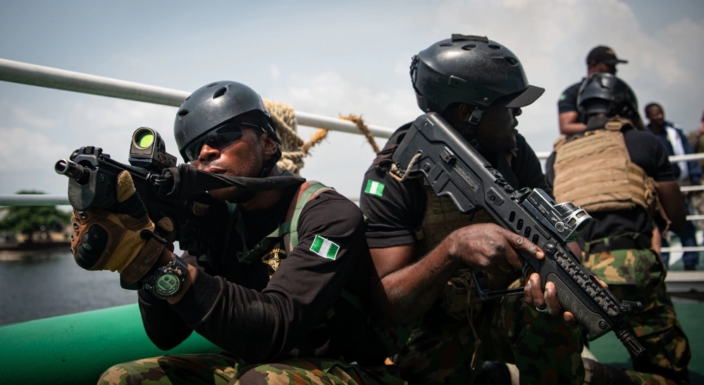 Africa’s strongest naval force unleashes firepower in live-firing exercise and vows to crush sea pirates and oil thieves [Image Credit:  Petty Officer 2nd Class Andrea Rumple]