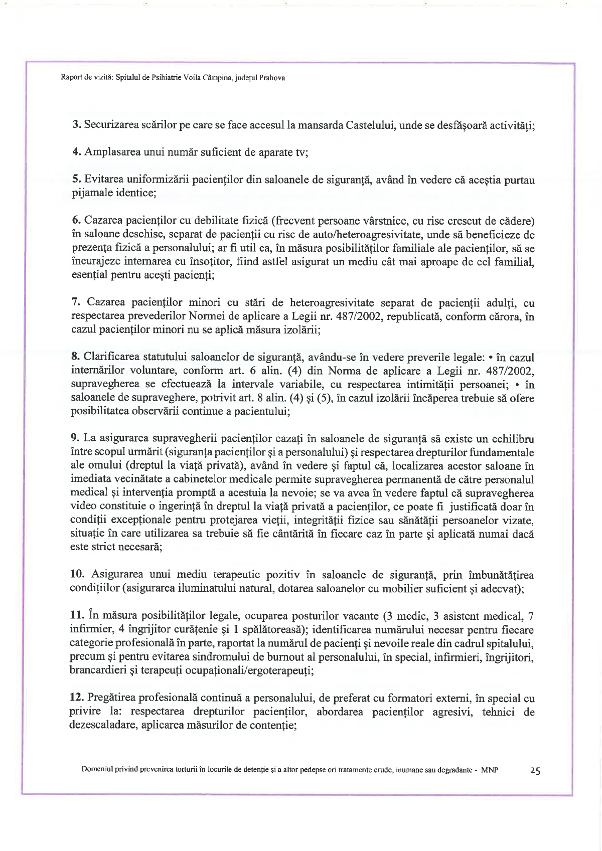 Raport al Avocatului Poporului despre Spitalul de Psihiatrie Voila: Pacienți legați cu orele, saloane folosite ca și celule de detenție, tragedia de la „Supraveghere” 