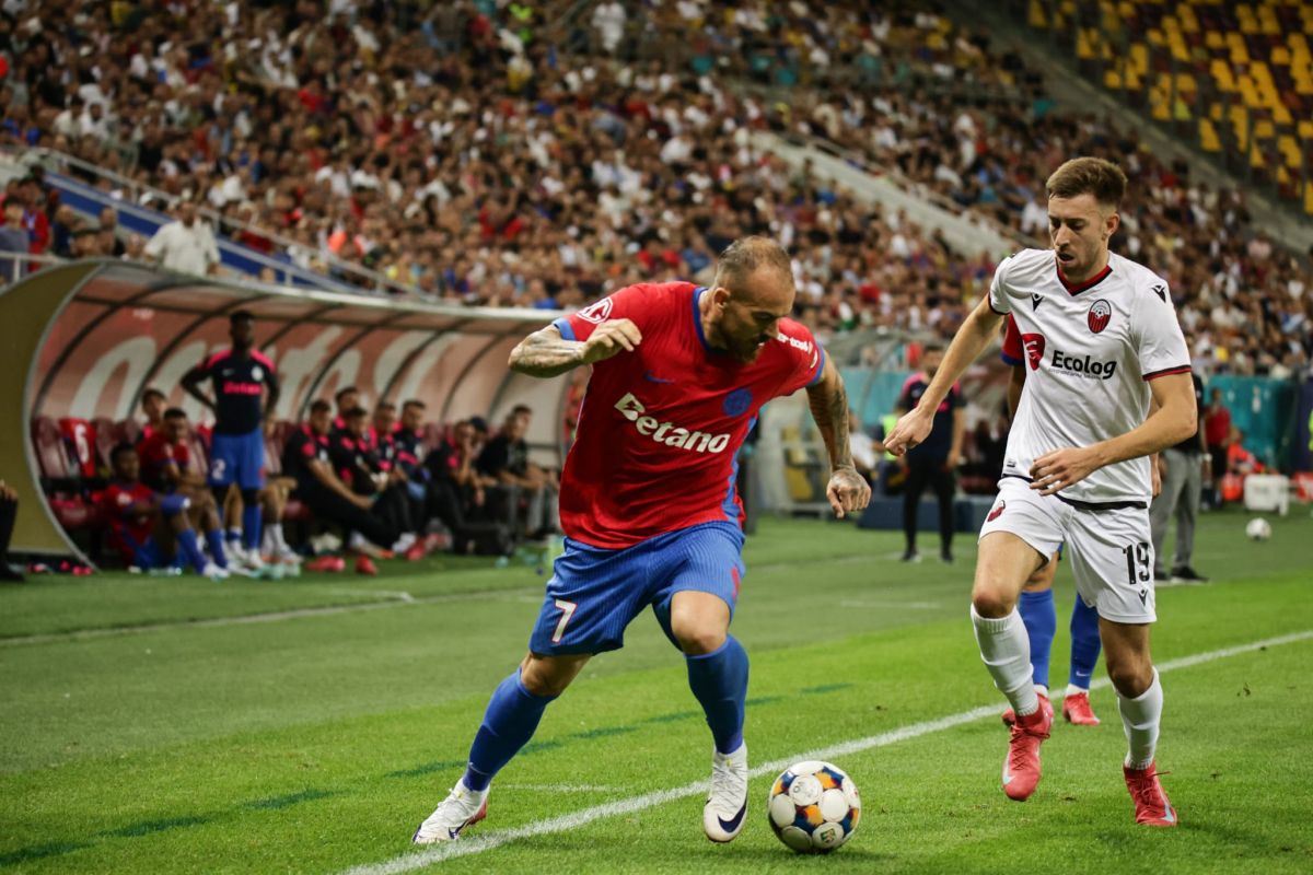 FCSB a fost bătută de Shkendija și la București și a fost eliminată din Liga Campionilor