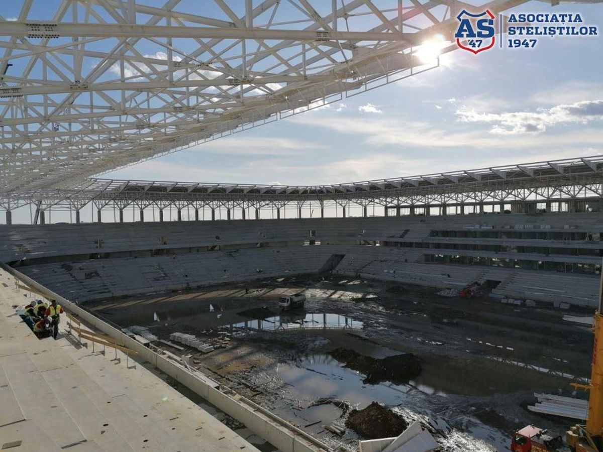 VIDEO Stadionul Steaua se apropie de finalizare. Cum arată acum arena din Ghencea