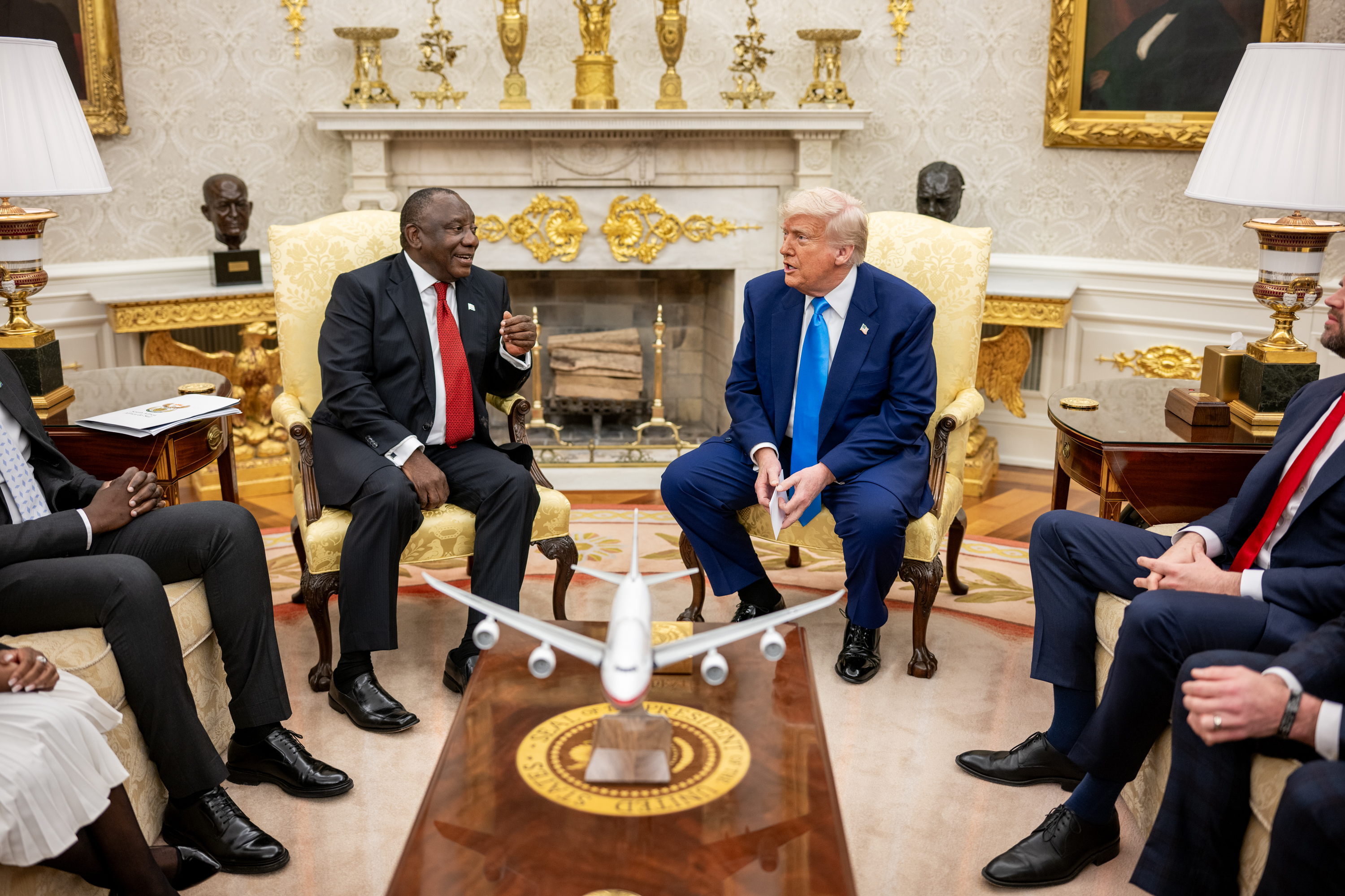 Donald Trump and Cyril Ramaphosa