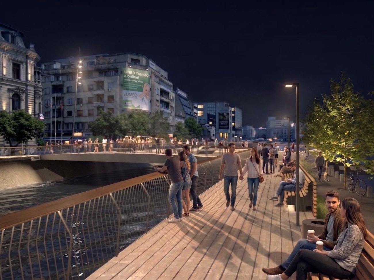 Podul Calicilor peste Dâmbovița, reconstruit după aproape 100 de ani, într-un proiect de transformare a zonei dintre Piața Unirii și Izvor, în București. Ce scria presa vremii