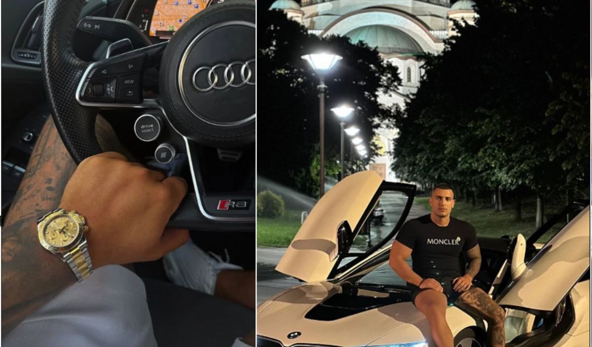 Conduce o mașină de lux de 220.000 de euro și poartă un Rolex de 26.000 de euro din aur. Cum a făcut Nikola bani, după ce a rămas repetent în liceu
