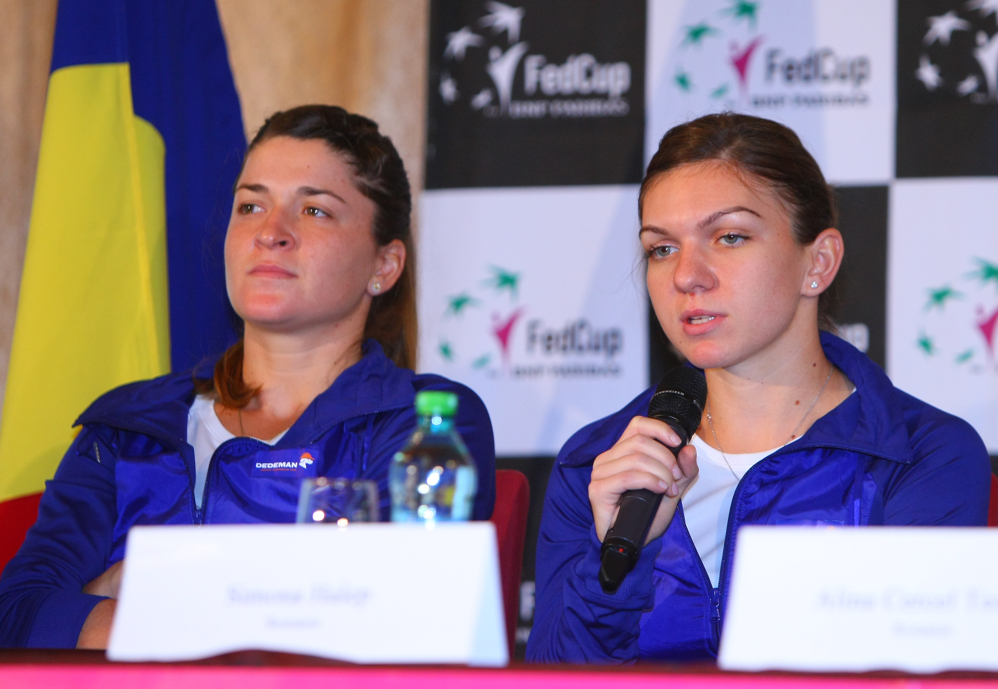 Simona Halep resimte presiunea prezenței președintelui României / GALERIE FOTO