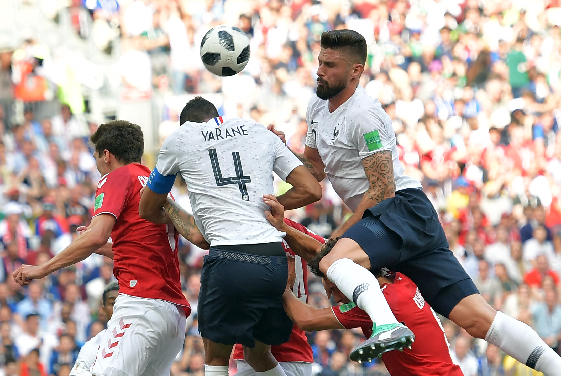 Danemarca - Franța 0-0, în Grupa C a Campionatului Mondial de Fotbal din Rusia 2018. Non-combat pe Lujniki | FOTO&VIDEO