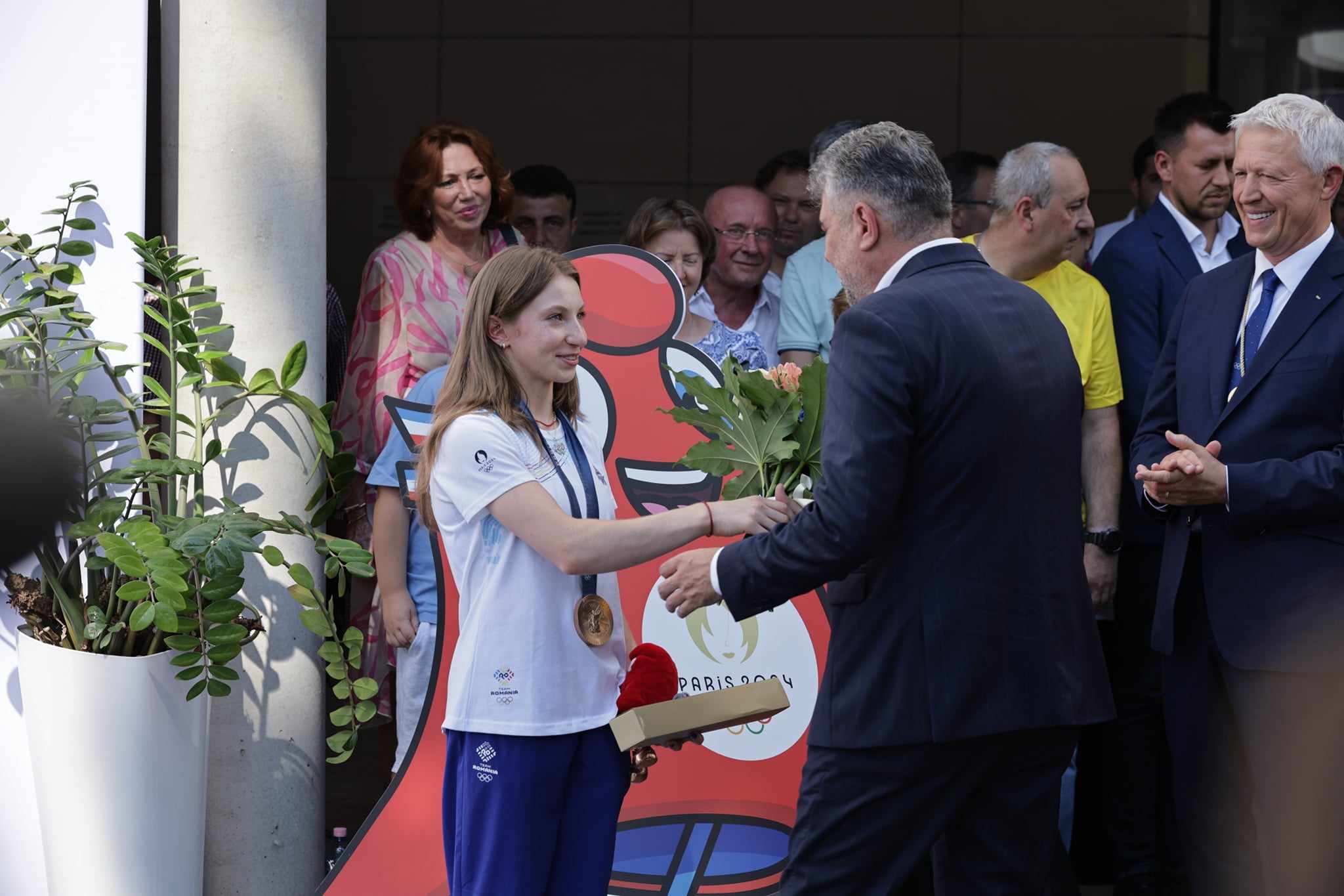 Ana Maria Bărbosu a primit medalia de bronz de la Jocurile Olimpice. Ceremonia a avut loc la Casa Olimpică din București