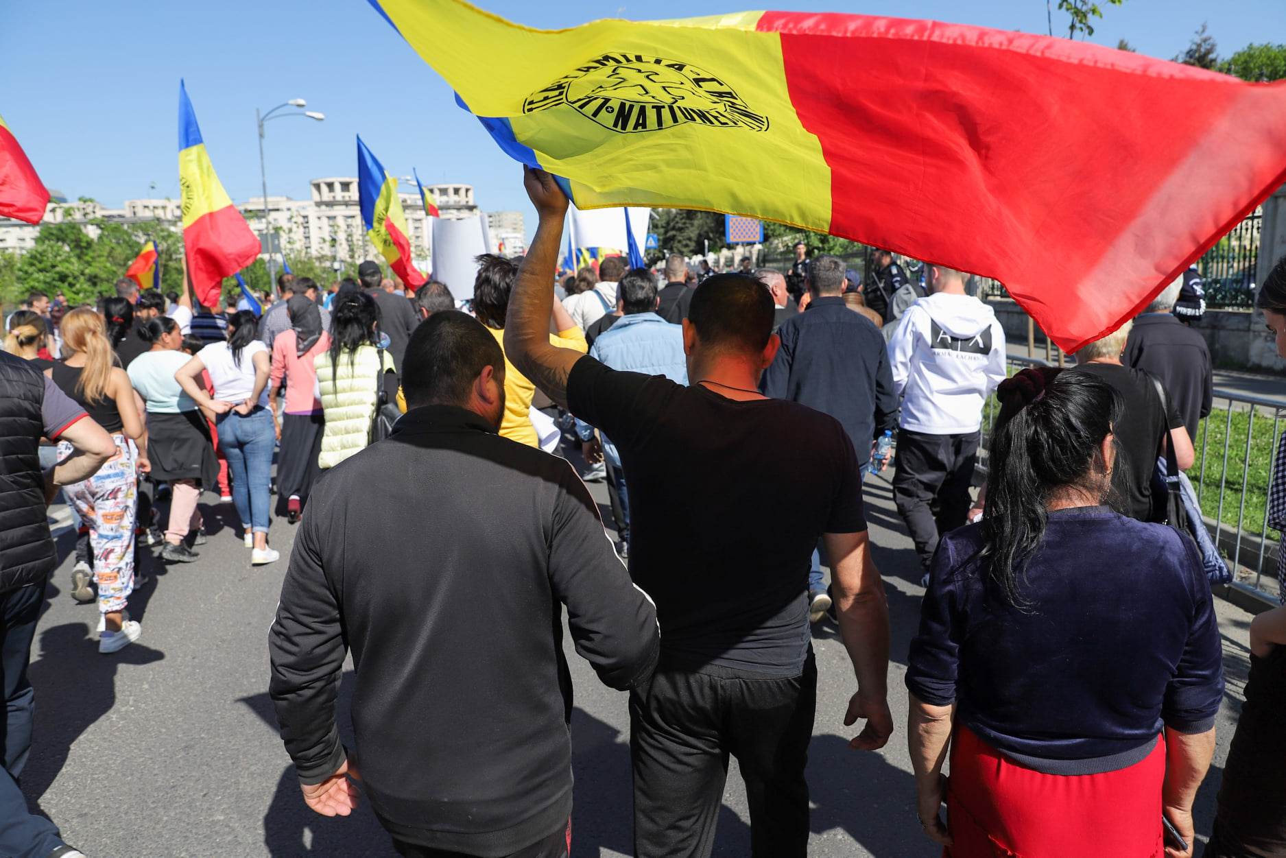 REPORTAJ. Protest AUR în București. Ce s-a strigat și cum s-a derulat manifestația