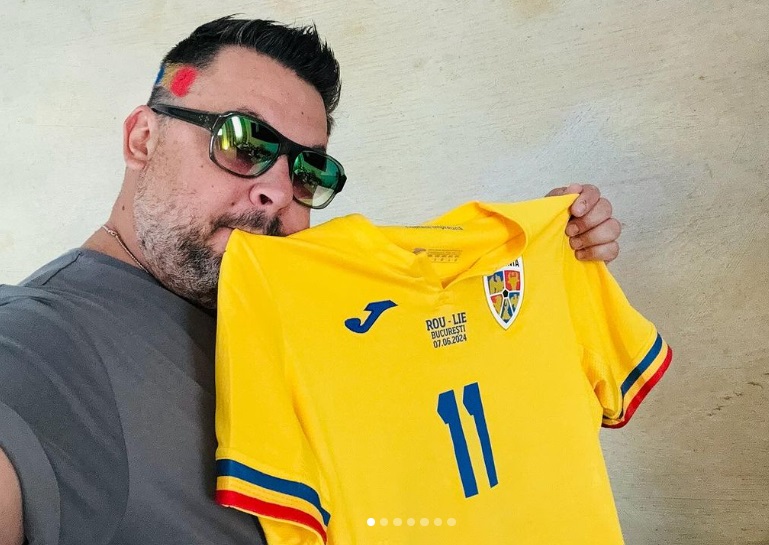Mihai Bobonete, cu familia la meciul România - Belgia de la EURO 2024: „Îi iau și pe copii”. Cine e și cu ce se ocupă soția comediantului