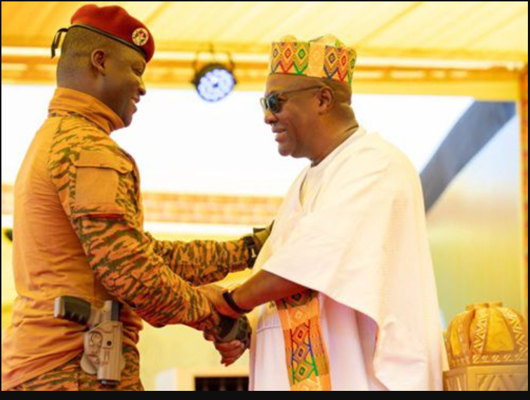 Ghanaian president, Mahama engages Burkina Faso’s junta leader in high-level talks on regional stability