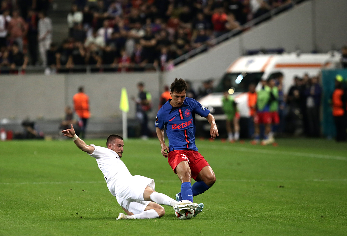 FCSB - Rigas FS 4-1. Principalele imagini de la victoria care i-a dus pe roș-albaștrii pe locul 2 în Europa League | GALERIE FOTO