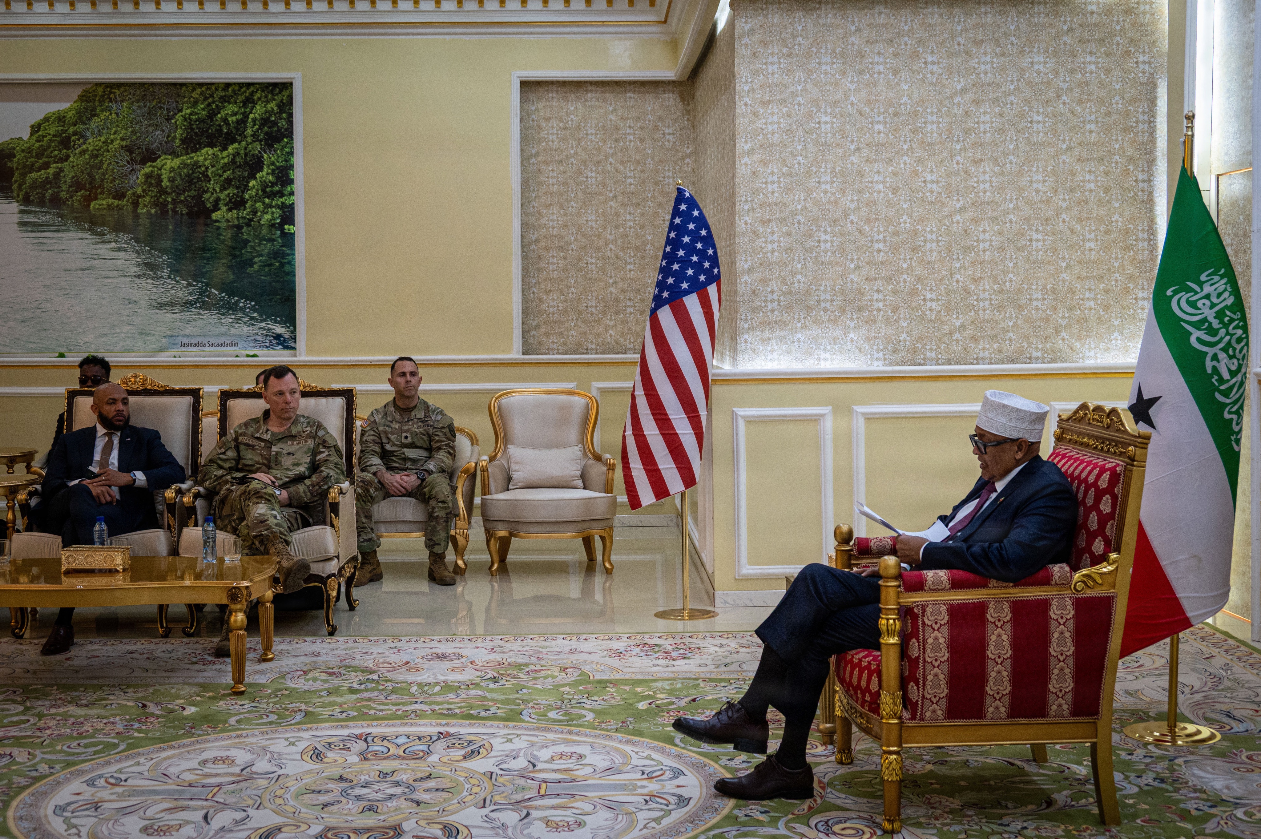 The U.S., through AFRICOM's Lt. Gen. John Anderson visited Ethiopia, Somaliland, and Puntland to strengthen collaboration and intelligence sharing