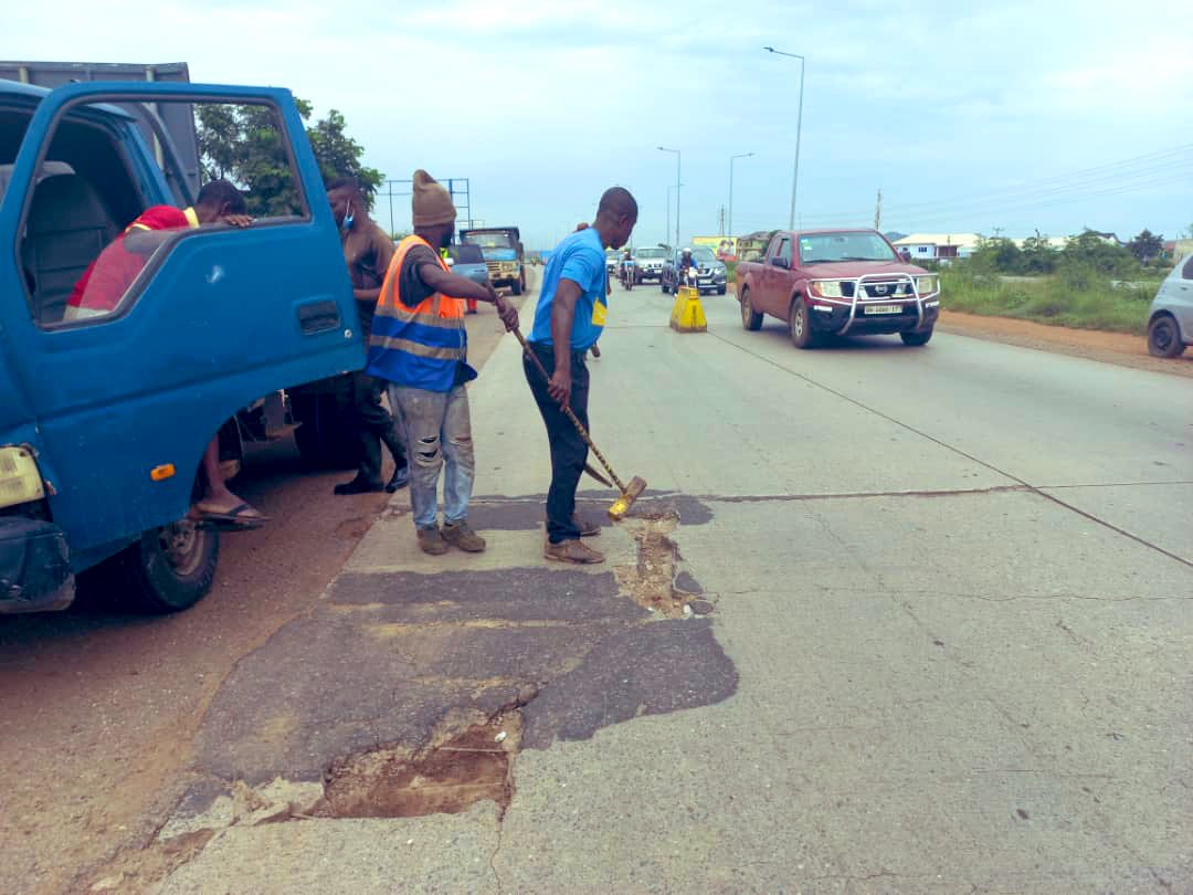 Highway Authority fixing Accra-Tema motorway