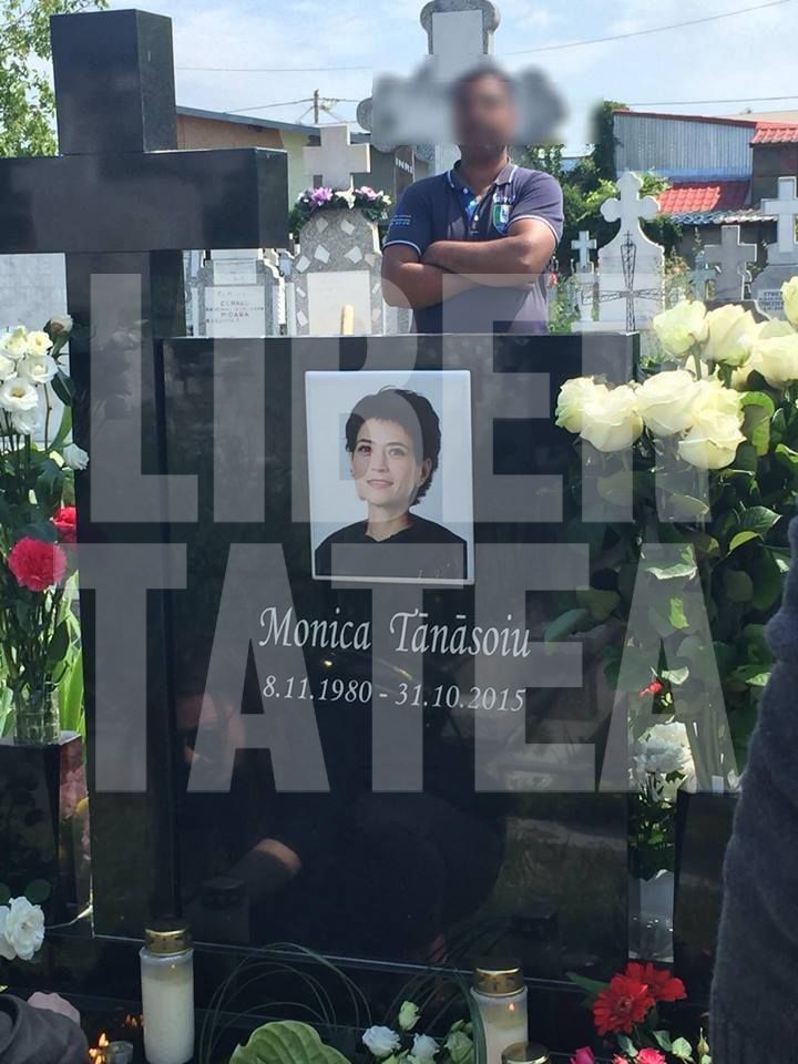 Monica Tănăsoiu, una dintre primele victime ale incendiului din Colectiv, a fost îngropată la Ploiești, la șapte luni de la deces| GALERIE FOTO