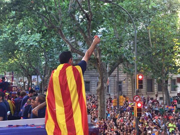Fiestă în Barcelona. Campionii Europei au sărbătorit TRIPLA / FOTO&VIDEO