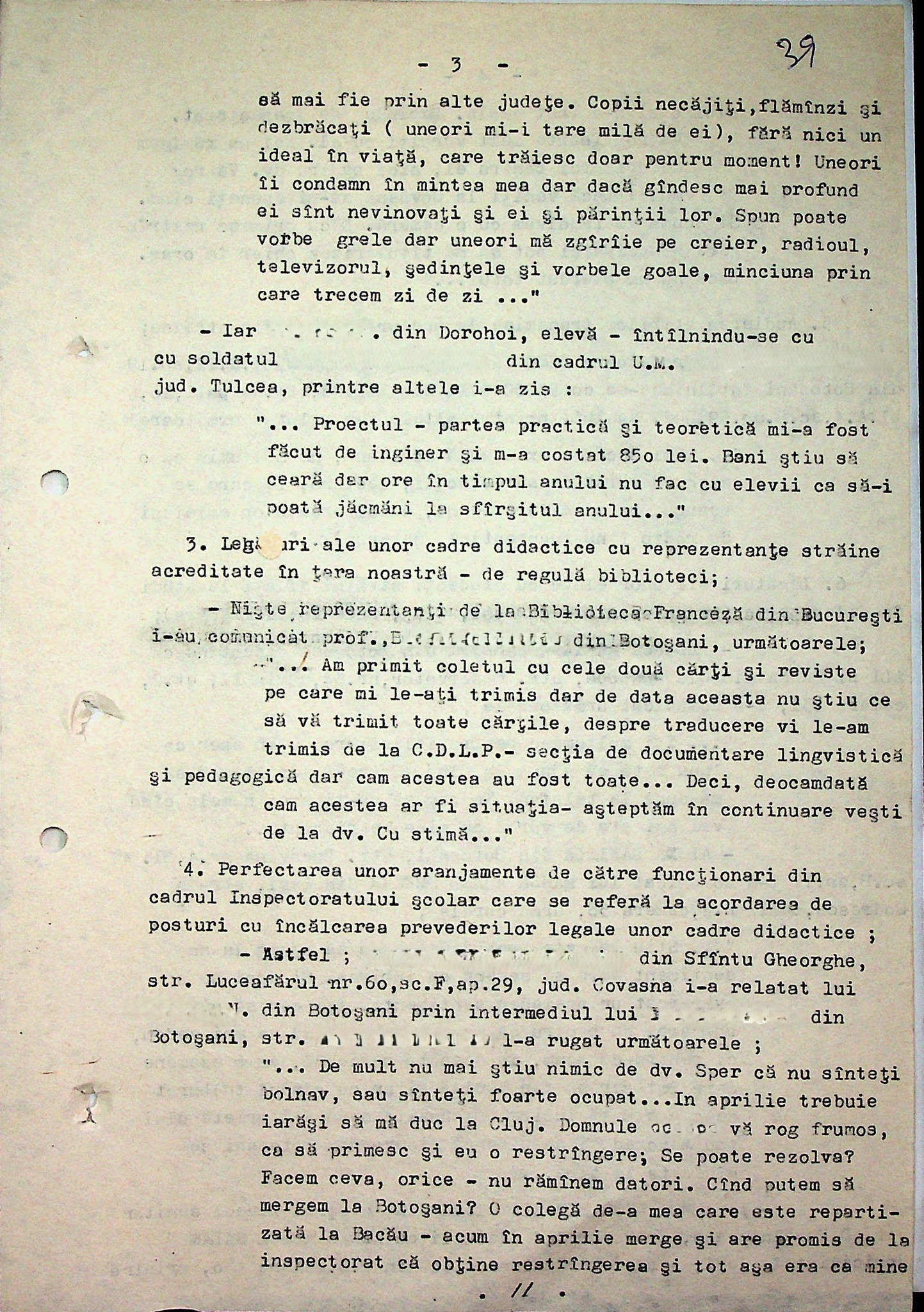 Școala românească în iernile comuniste din anii ‘80. Eleve, în scrisorile către părinți: „Mai rău ca la puşcărie/ E râie. Sunt şi păduchi”