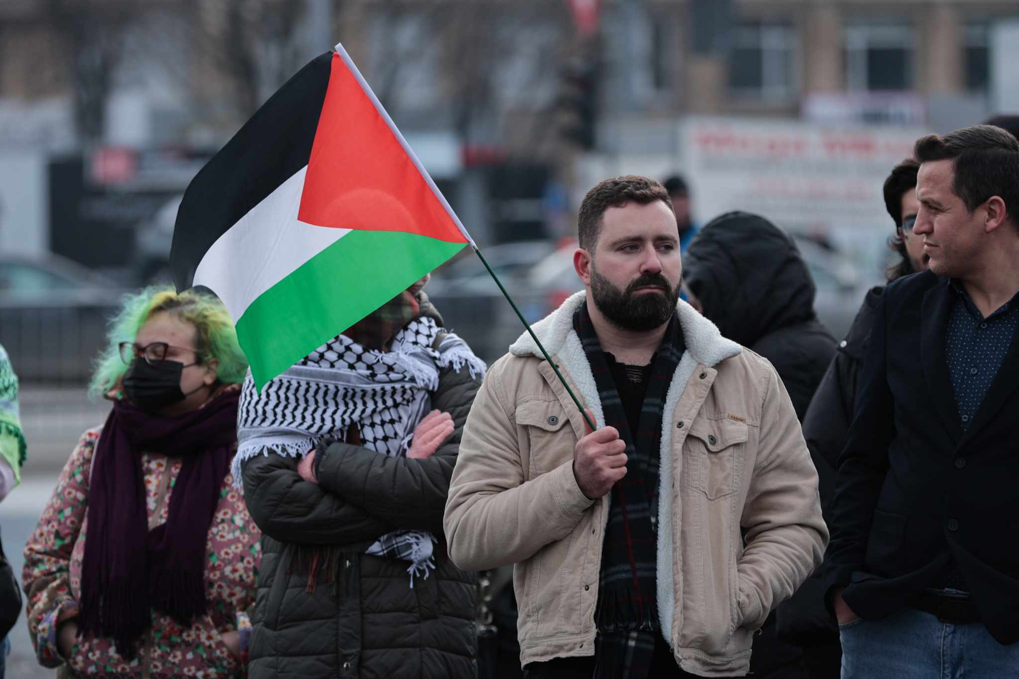 Un nou miting pro-Palestina în București. Circa 100 de persoane cer oprirea ostilităților din Gaza