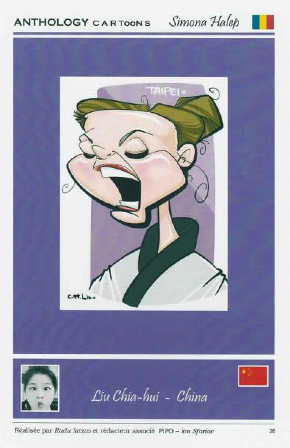 Expoziție de caricaturi ale Simonei Halep. Numărul 1 WTA, în viziunea artiștilor din toată lumea / GALERIE FOTO