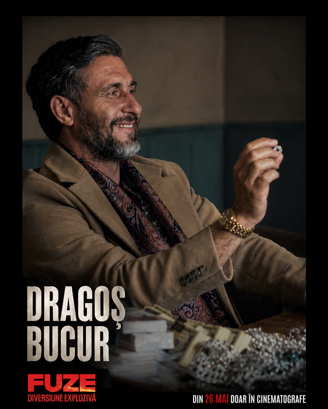 Dragoș Bucur joacă alături de starurile din „Avatar” și „Divergent” în thrillerul „FUZE: Diversiune explozivă”