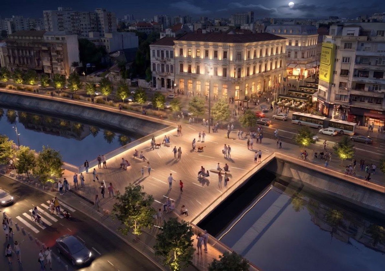 Podul Calicilor peste Dâmbovița, reconstruit după aproape 100 de ani, într-un proiect de transformare a zonei dintre Piața Unirii și Izvor, în București. Ce scria presa vremii
