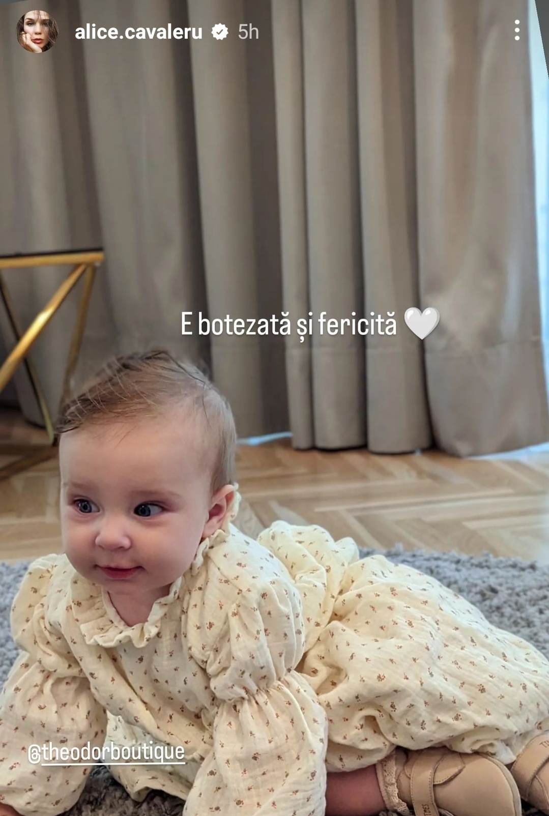Vladimir Drăghia și-a botezat fetița cea mică. Soția actorului, Alice Cavaleru, a făcut furori în rochie elegantă și adidași