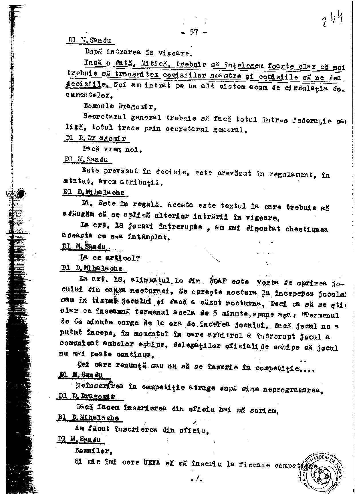Stenogramă-bombă! Mircea Sandu l-a acuzat într-un CEx din 2011 pe un fost șef al arbitrilor că joacă la pariuri. Reacția celui vizat / EXCLUSIV