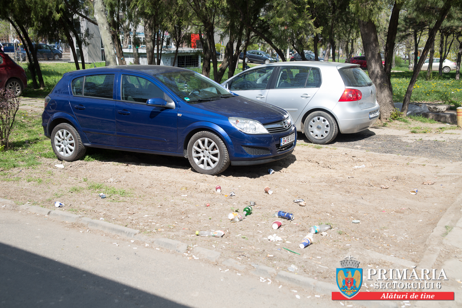 140 de șoferi au fost amendați pentru că au parcat în Parcul Grozăvești