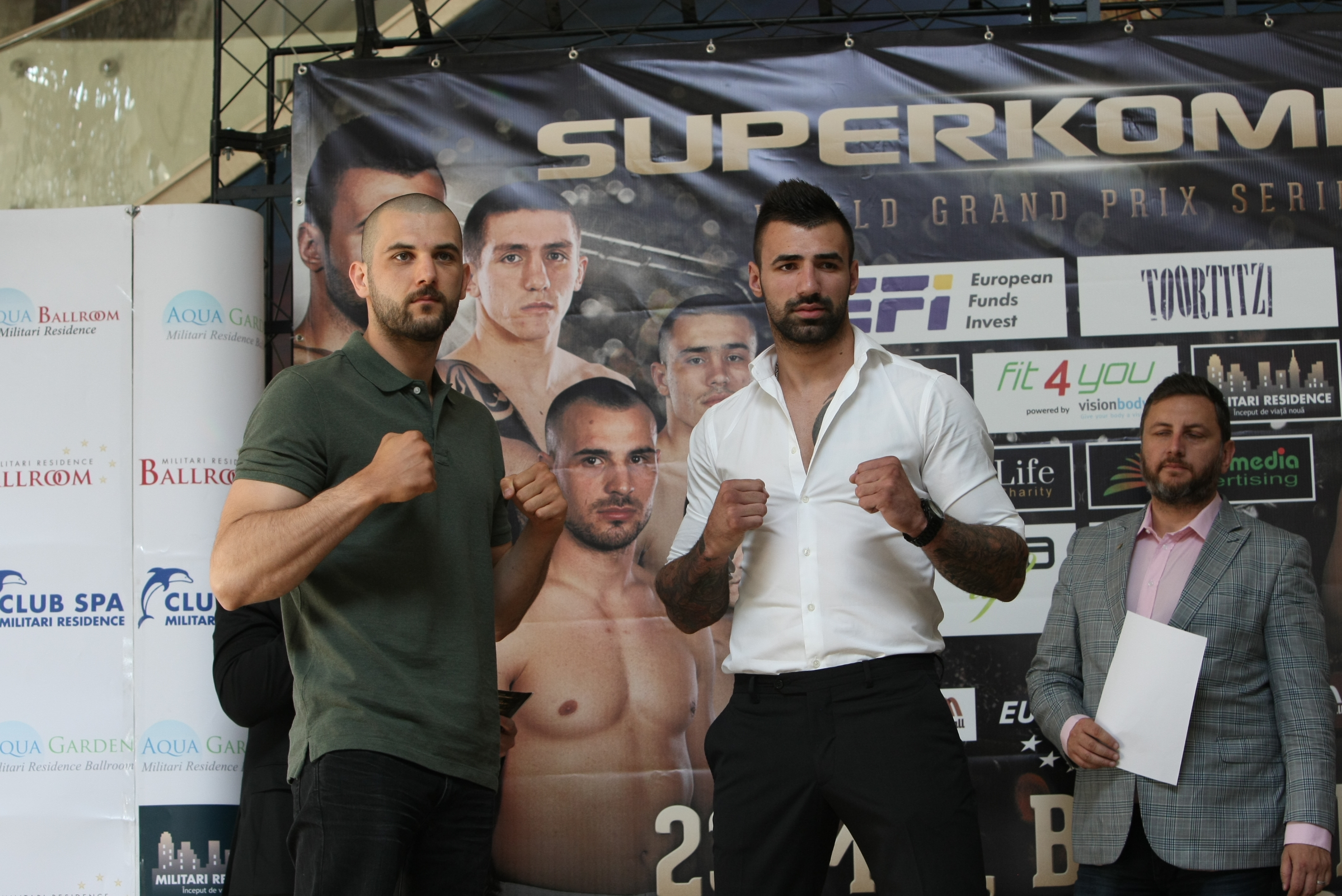 Luptătorii de la Superkombat București au trecut cu bine de proba cântarului oficial / GALERIE FOTO