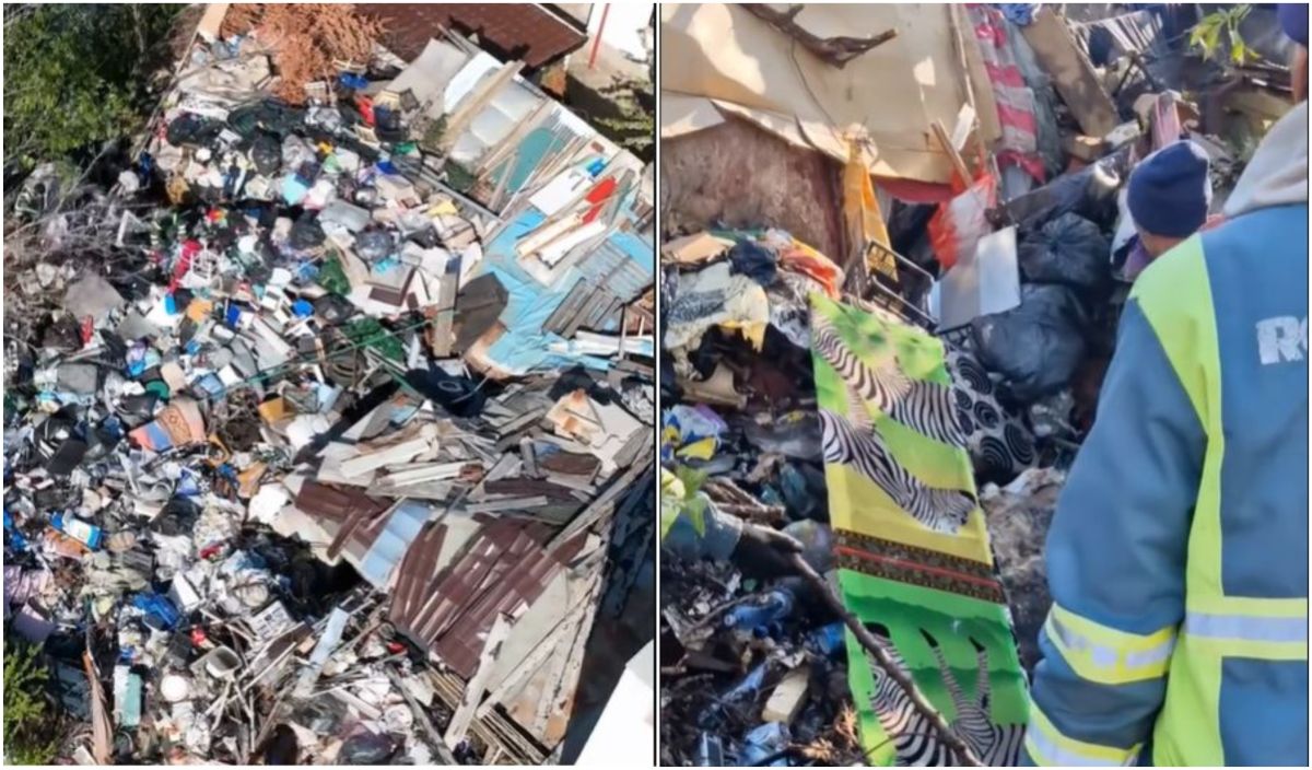 Casa din București care a disperat 100 de vecini: 4 metri înălțime de gunoaie pe 300 de metri pătrați