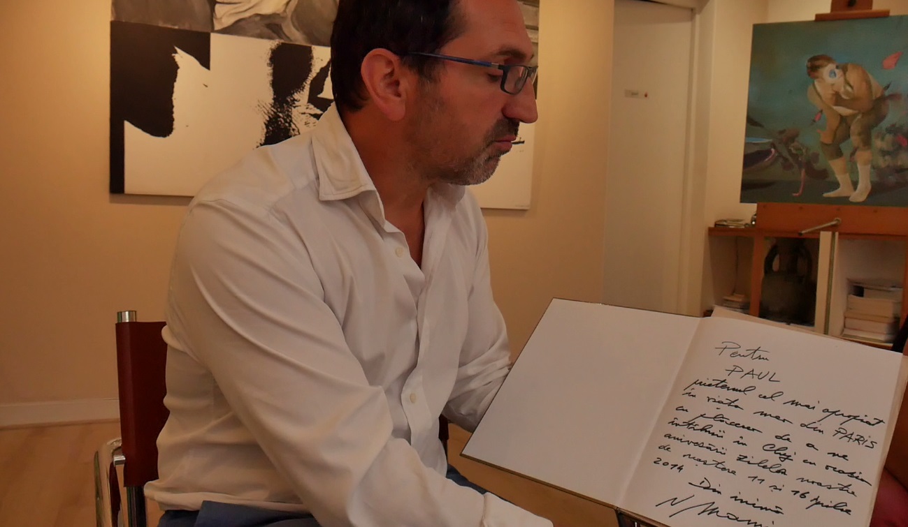 VIDEO/ Paul Amarica, românul cu galerie de artă lângă Champs Elysees. Expune în special artiști români contemporani