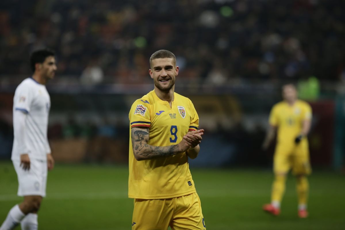 România - Cipru: unul dintre cele mai rapide goluri din istoria Liga Națiunilor. „Tricolorul” a marcat după 67 de secunde