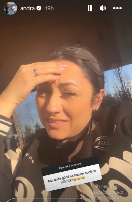 Andra, primele declarații despre al treilea copil cu Cătălin Măruță: „Nu avem în plan, dar vine când vrea Dumnezeu”