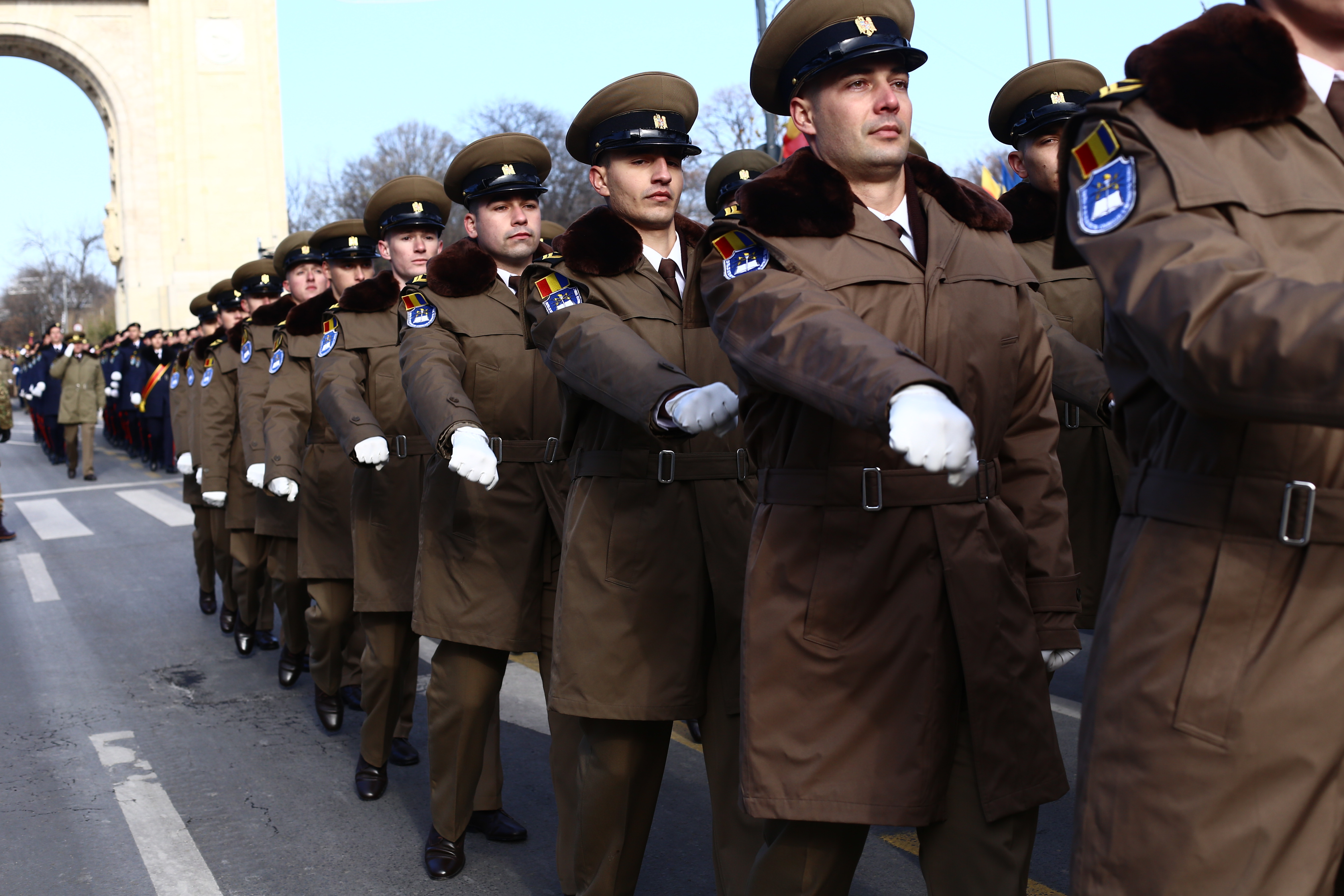 FOTO | Pregătiri la minus 6 grade Celsius pentru Parada Militară de 1 Decembrie