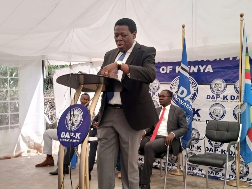 DAP-K Party leader and Azimio la Umoja One Kenya Alliance principal Eugene Wamalwa