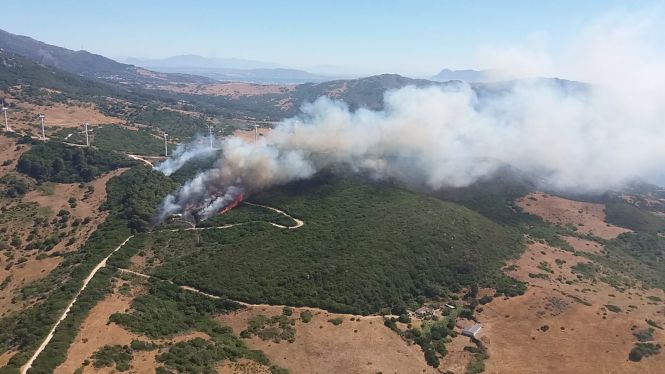 FOTO | Incendii de vegetaţie în Spania. Autoritățile intervin cu avioane și elicoptere de stingere